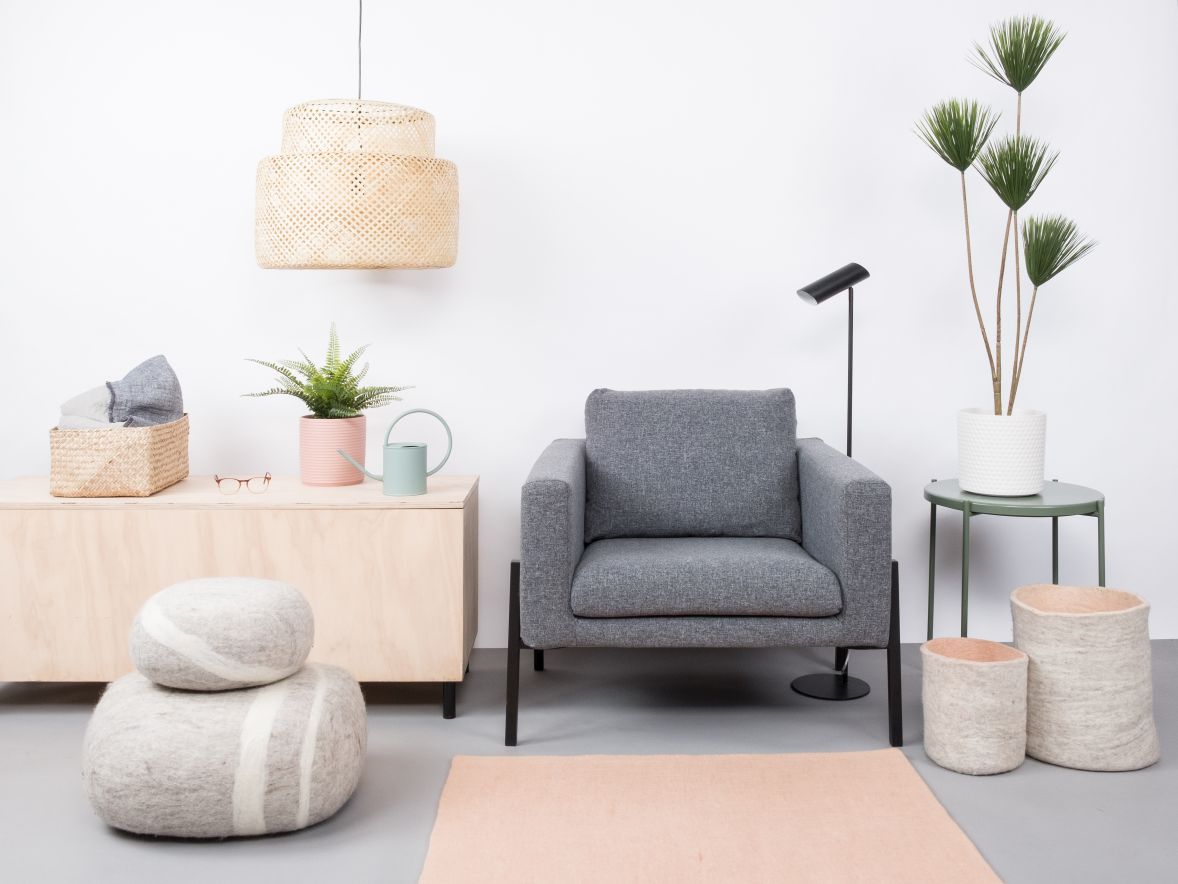 Mono Rechteckig Filzteppich 160 x 230 cm myfelt  Merle (Rosa)