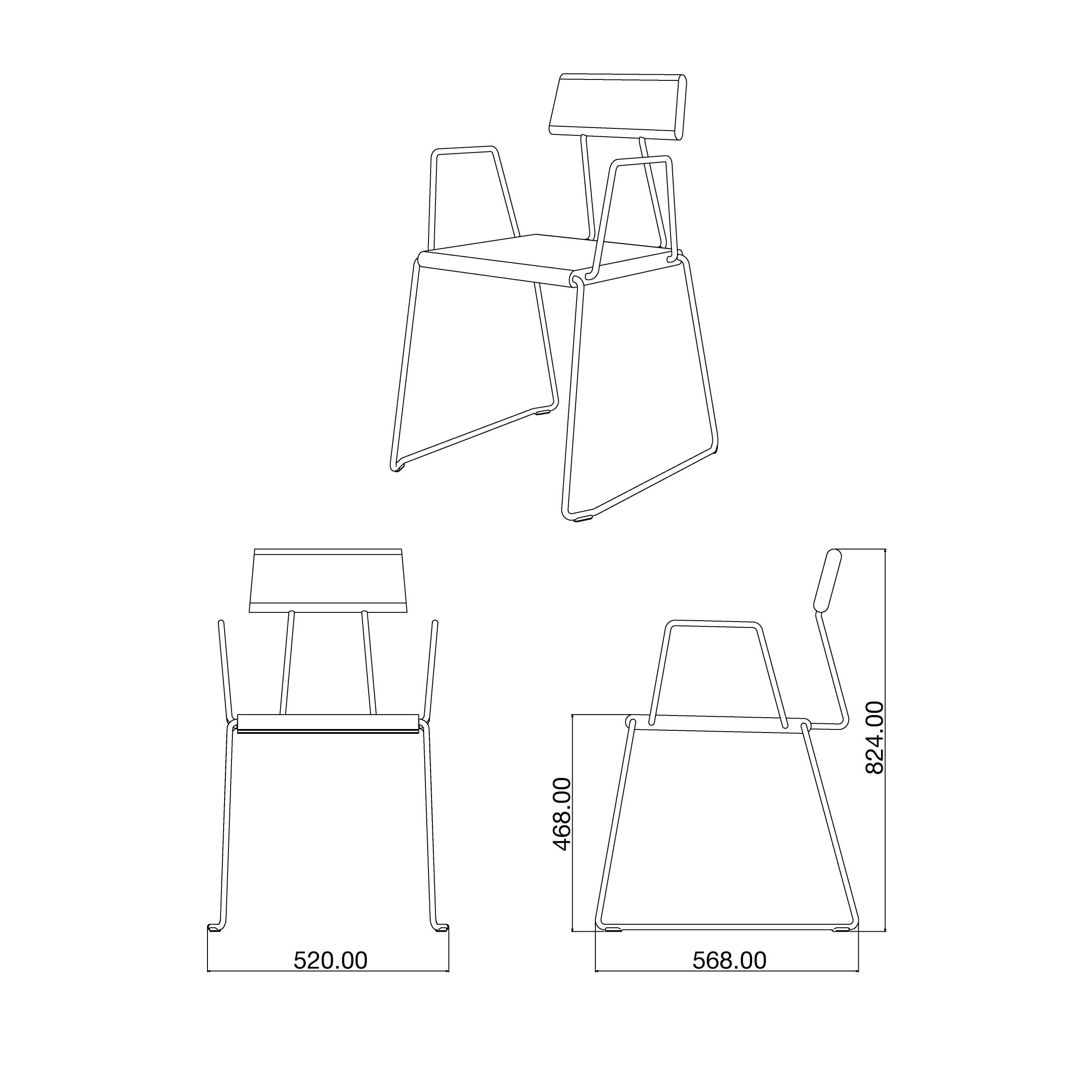 D:006 Stuhl mit Armlehnen Fuchs & Habicht