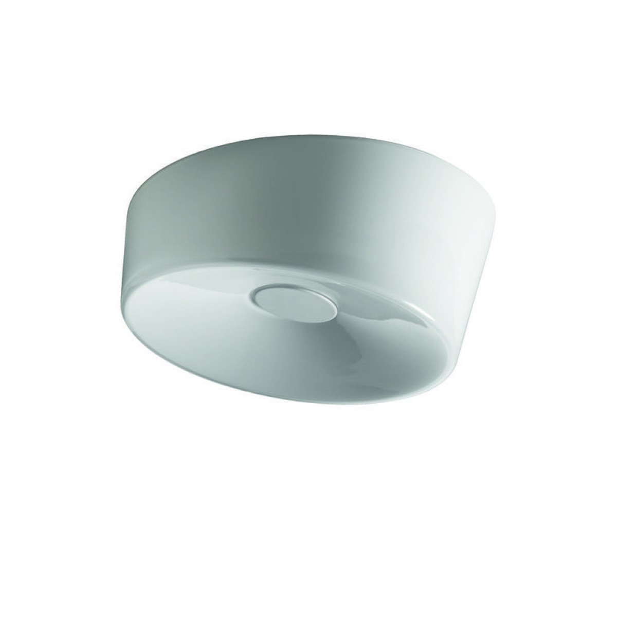 Graue Lumiere XXS Deckenleuchte/Wandleuchte von Foscarini, moderne Innenbeleuchtung für Wohnraum und Büro.