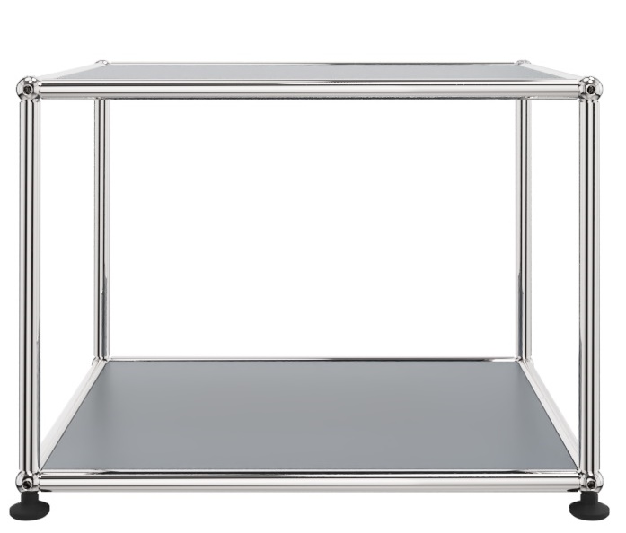 USM Haller Beistellmöbel offen schmal Mittelgrau 