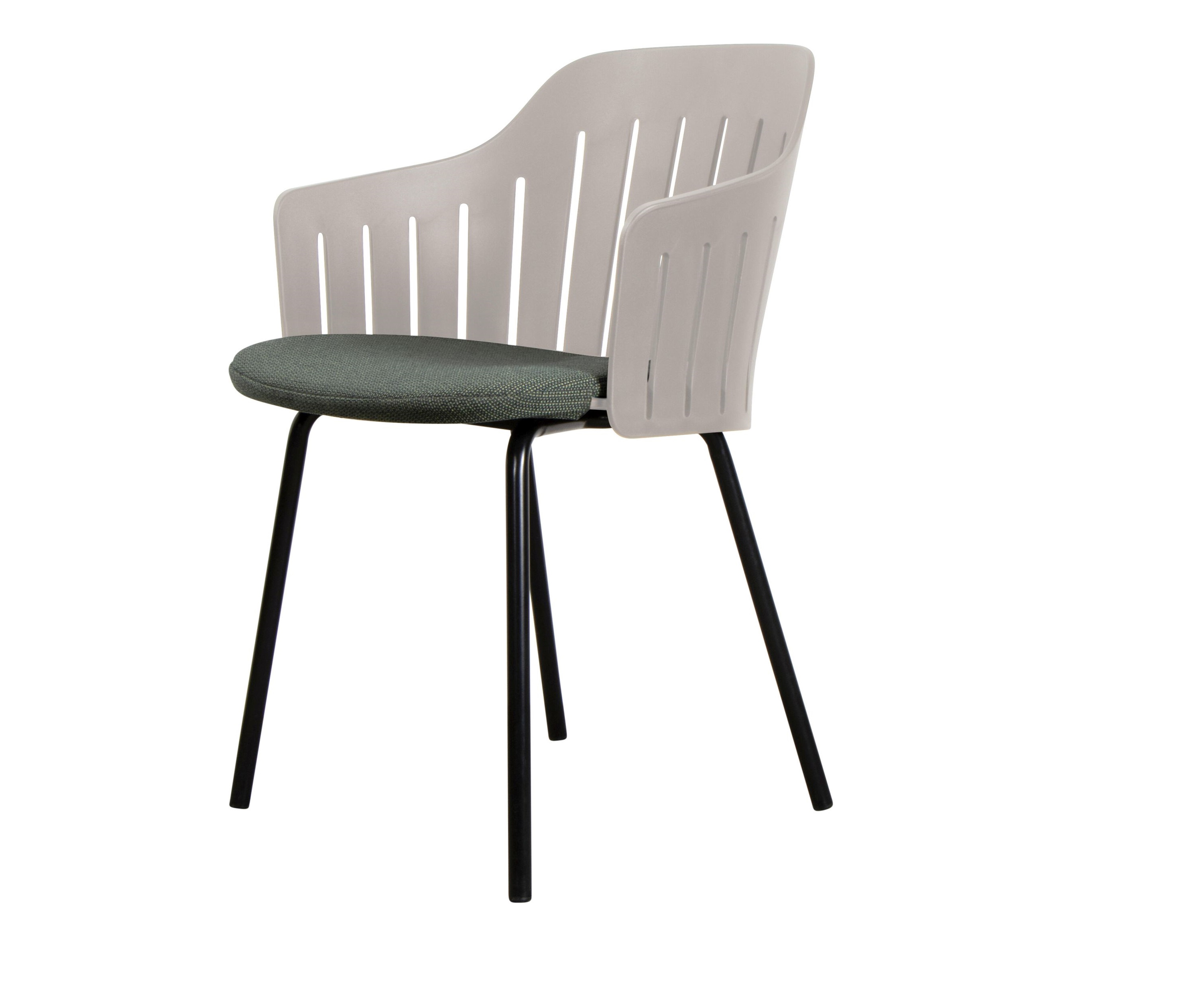 Choice Outdoor Stuhl Stahlgestell 4 Beine Taupe Cane-Line 