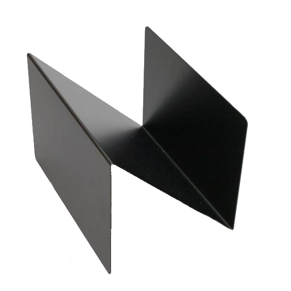 Schwarzer ZS01 M Zeitungsständer Stadie aus Metall, modernes Design für Wohnzimmer und Büro.