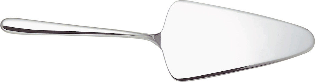 Alessi Caccia Tortenheber aus Edelstahl, Teil der Besteckgarnitur, elegantes Design für Tischkultur.