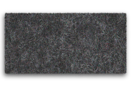 Detailaufnahme der grauen Filzoberfläche des Hey Sign Welle Paravent Elements.