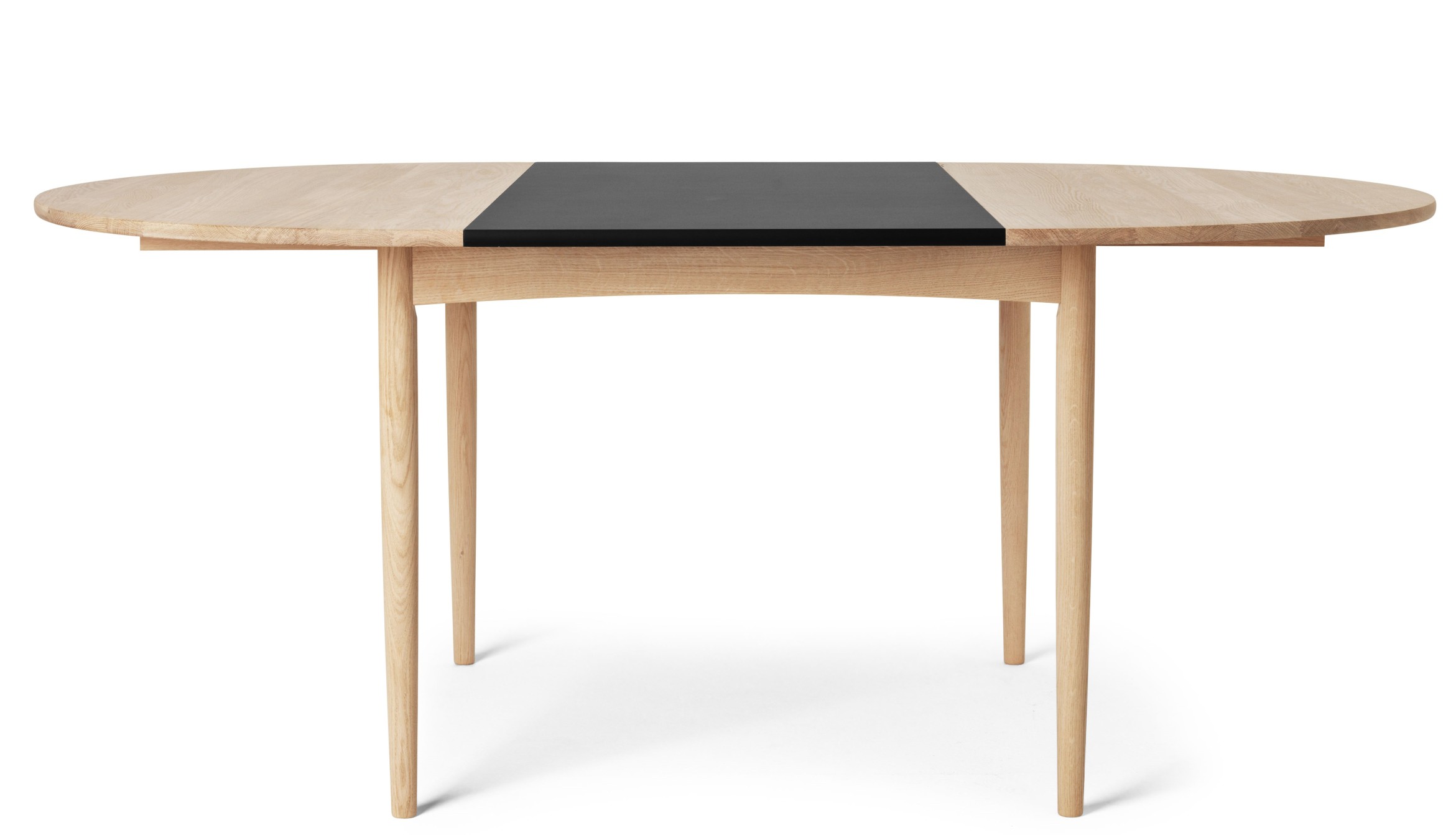 BM0121 Borge Mogensen Esstisch Carl Hansen & Søn mit MDF schwarz - Eiche geseift