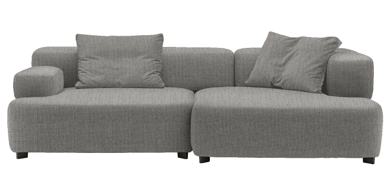 Alphabet 3-Sitzer Sofa Armlehne Rechts Fritz Hansen