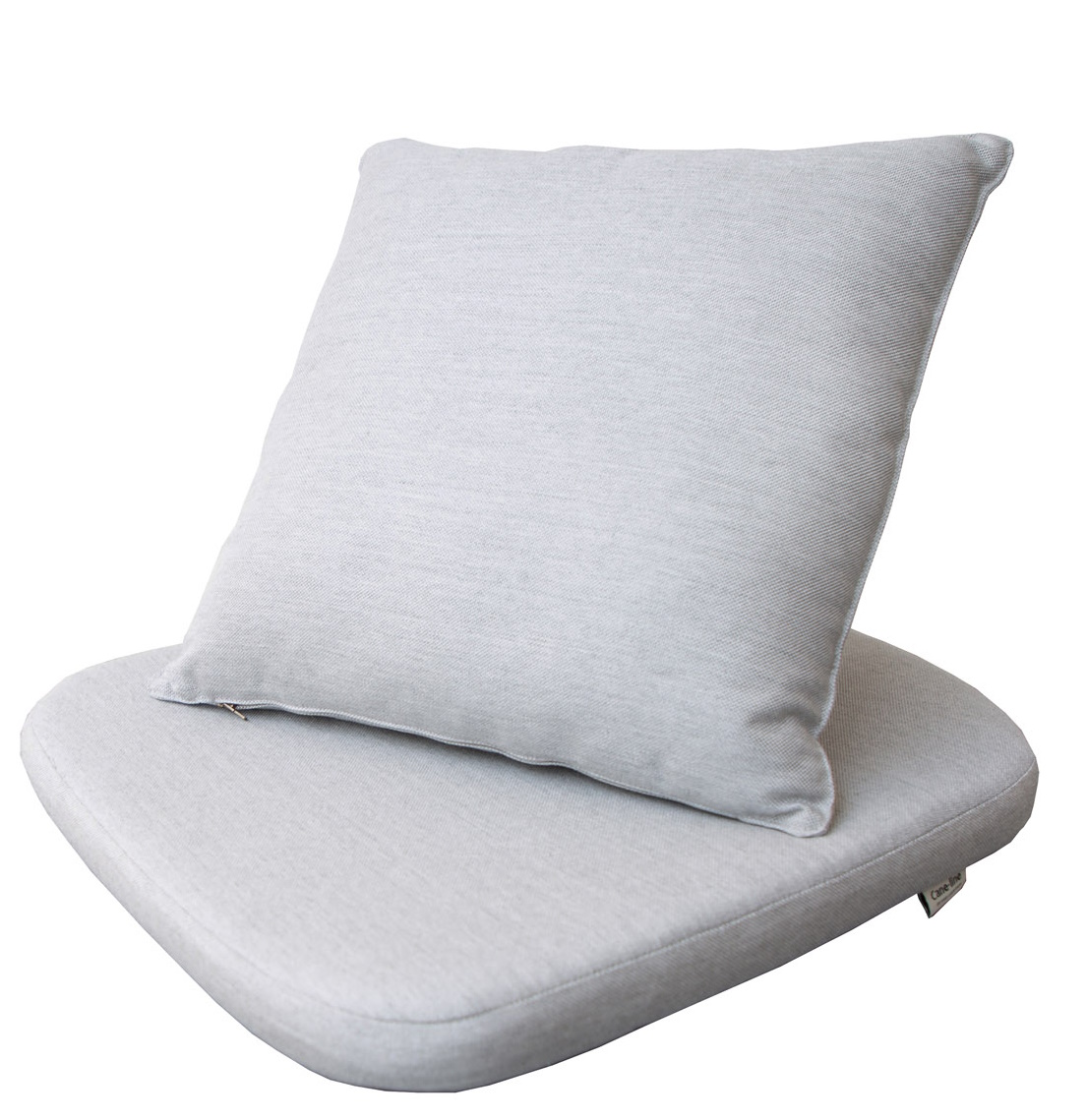 Hellgraues Sitzkissen-Set für Cane-Line Moments Outdoor Stuhl, bequeme Polsterung für Gartenmöbel.