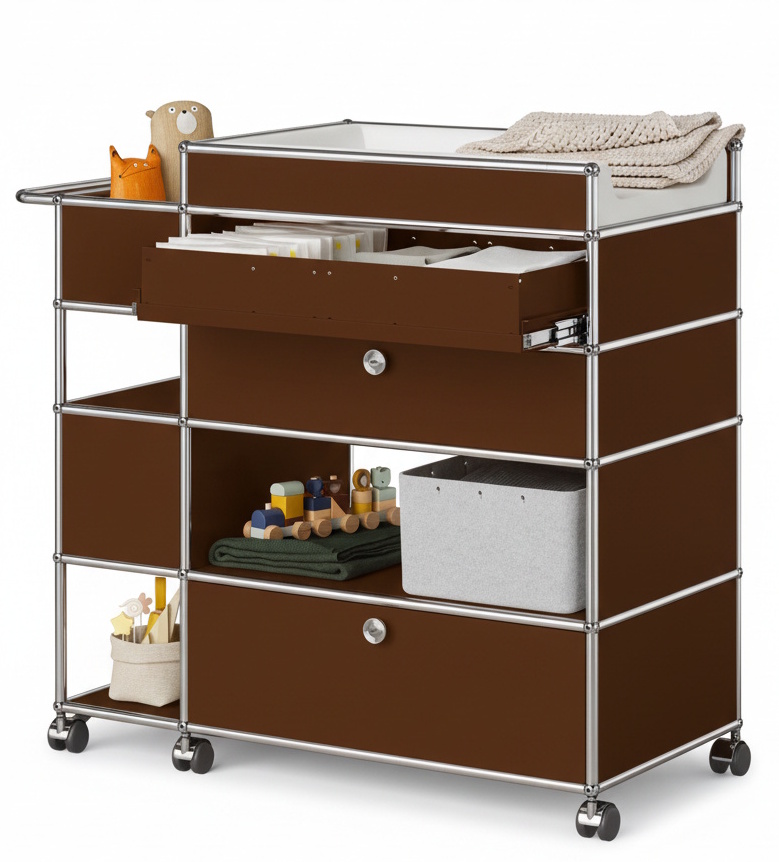 Wickeltisch USM Haller Braun