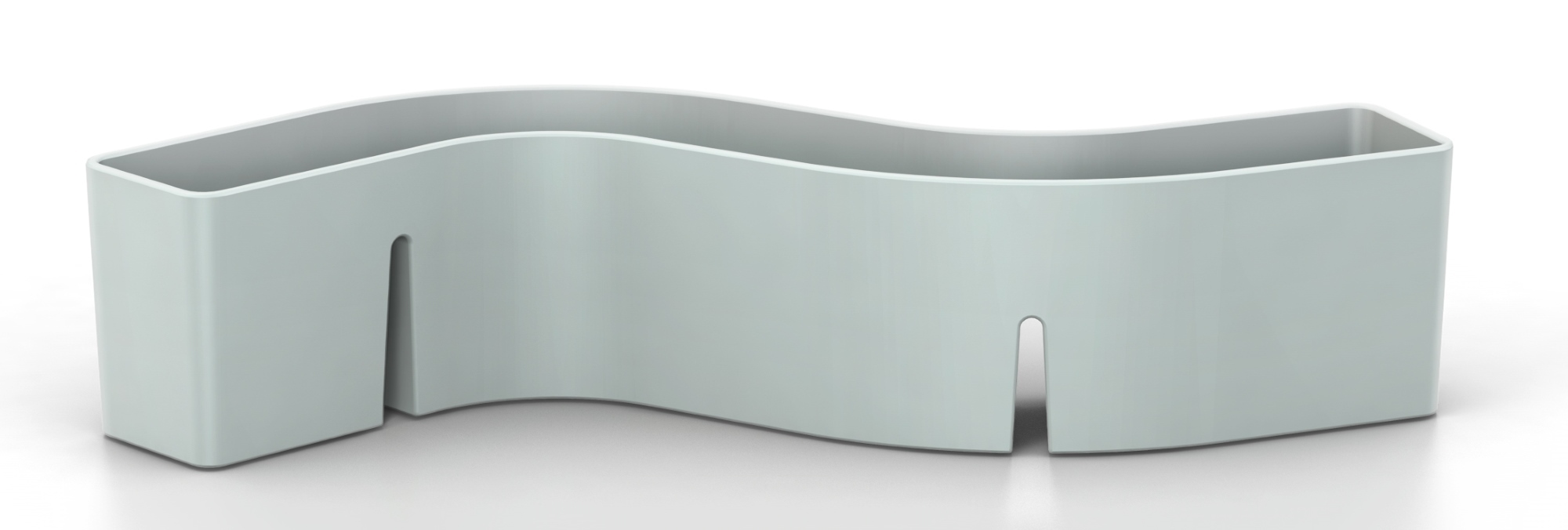 Heller S-Tidy Stiftehalter von Vitra, wellenförmiges Design für Büroorganisation und Schreibtischaufbewahrung.