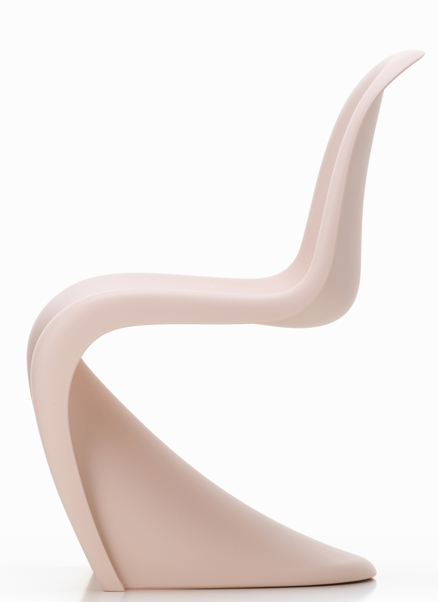 Panton Junior Stuhl in Zartrosa: Design Kinderstuhl von Vitra, ergonomisch und modern.