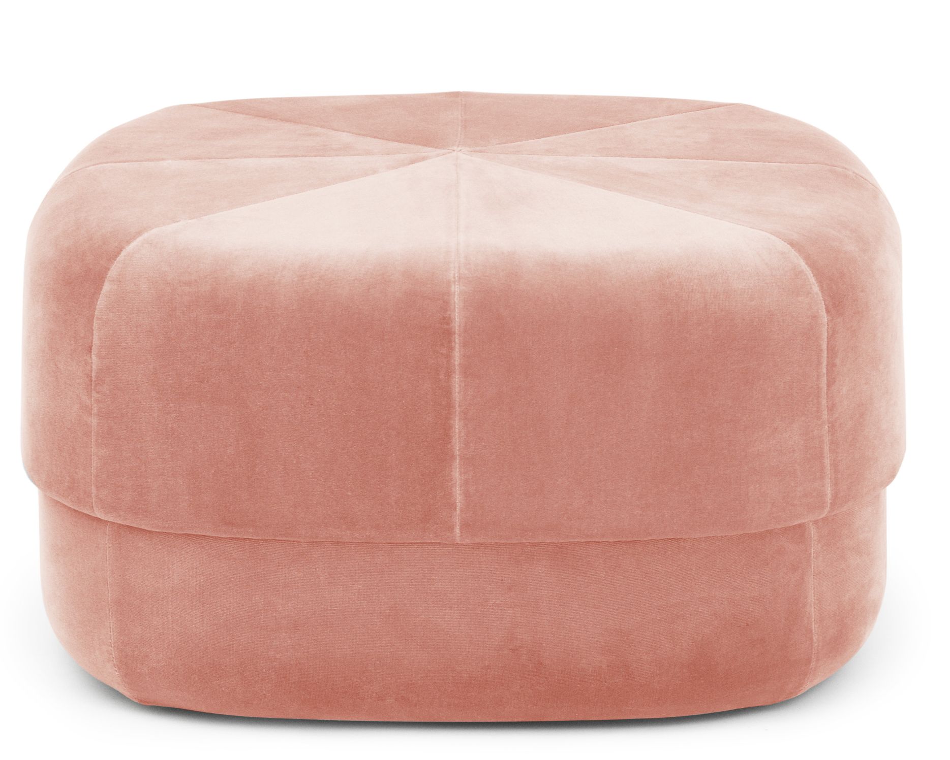 Rosa Circus Pouf Hocker von Normann Copenhagen, ein moderner und stilvoller Sitzhocker.
