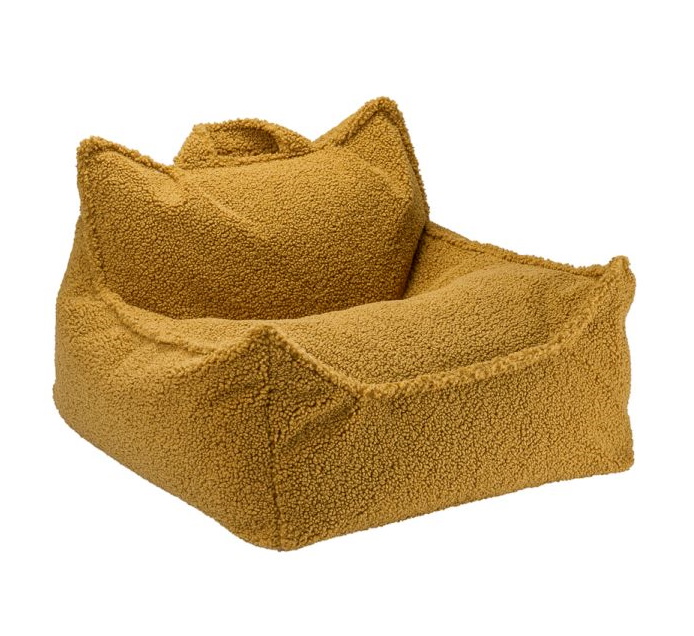 Kindersitzsack Sessel Teddystoff Ahorn Wigiwama