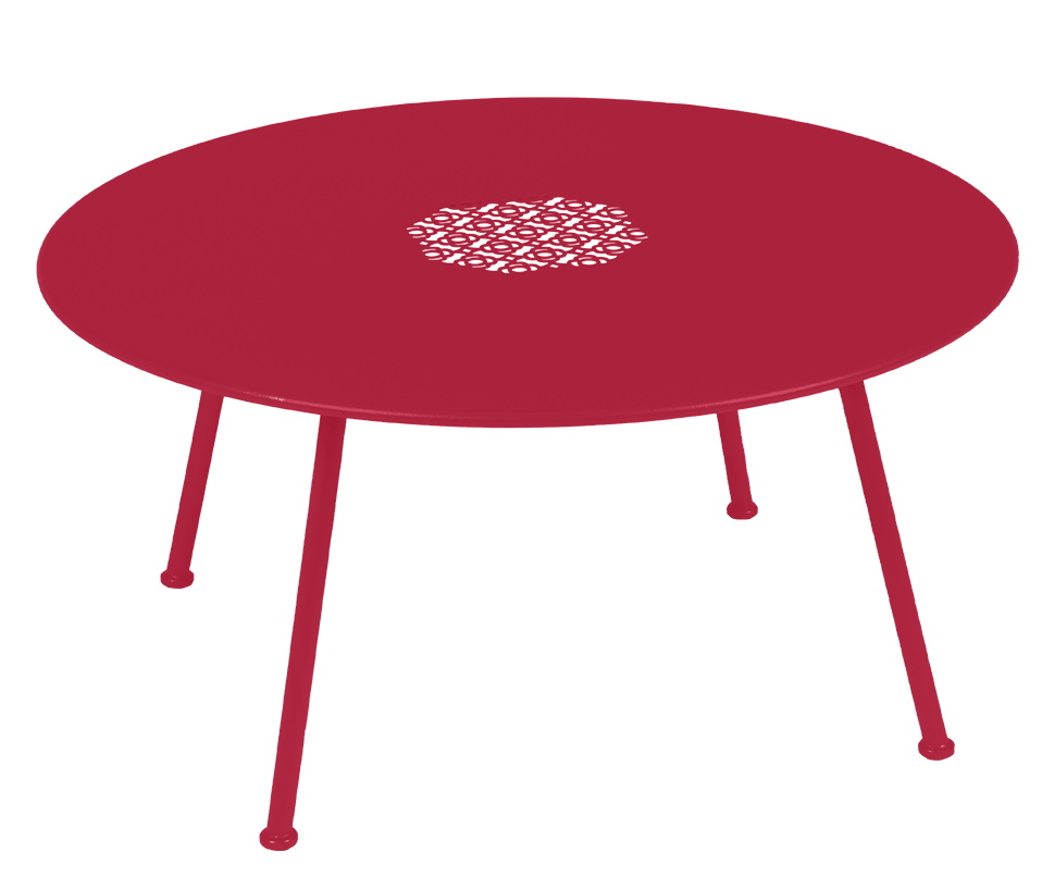 Lorette niedriger Outdoor Beistelltisch / Couchtisch Ø 80 cm Fermob