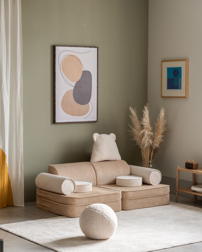 Kinderspielsofa Breitcord Toffee Wigiwama