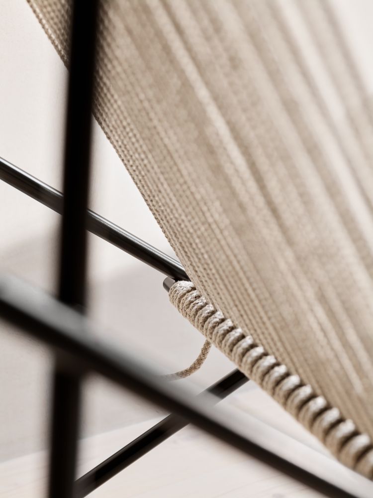 PK4 Lounge Chair Edelstahl - Schwarz Fritz Hansen