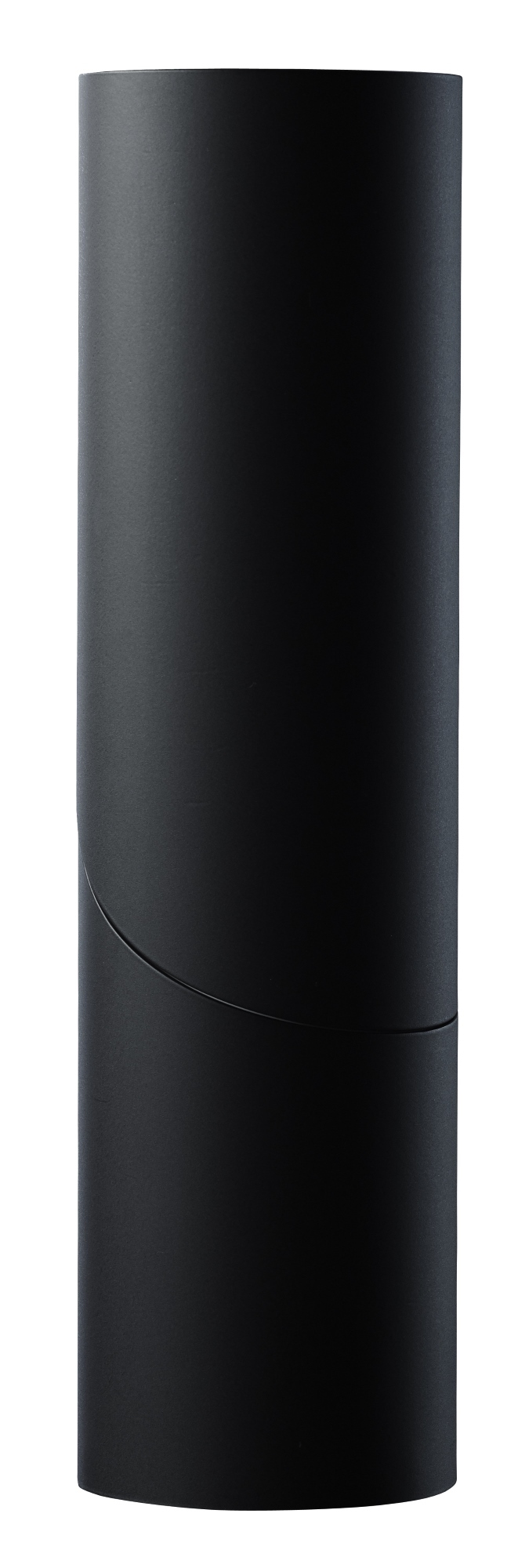 Schwarze Le Klint Tischleuchte Mutatio: Moderne Designlampe mit zylindrischem Lampenschirm für stimmungsvolle Beleuchtung.