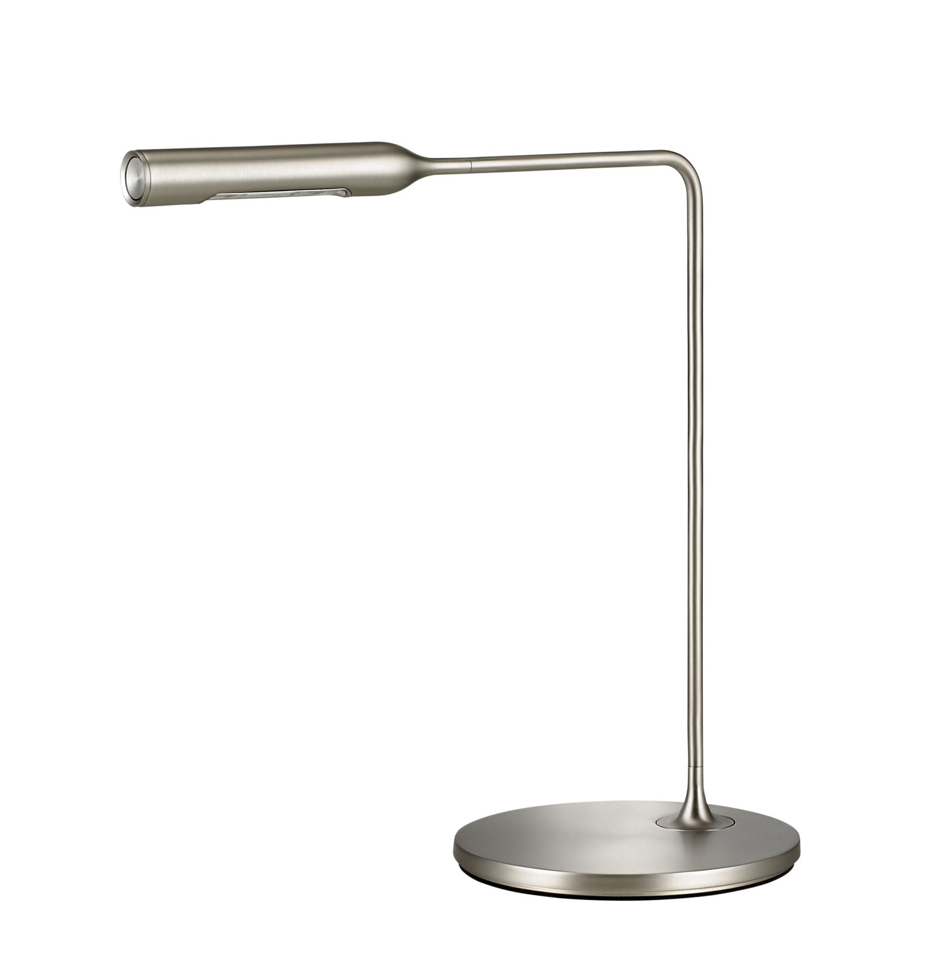 Flo Bedside Nachttischleuchte Nickel gebürstet Lumina