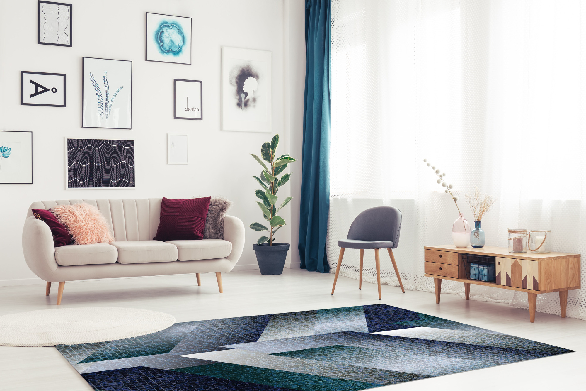 Matteo Vinyl Teppich Fliesen 1 Gelb Contento Einrichten Design De