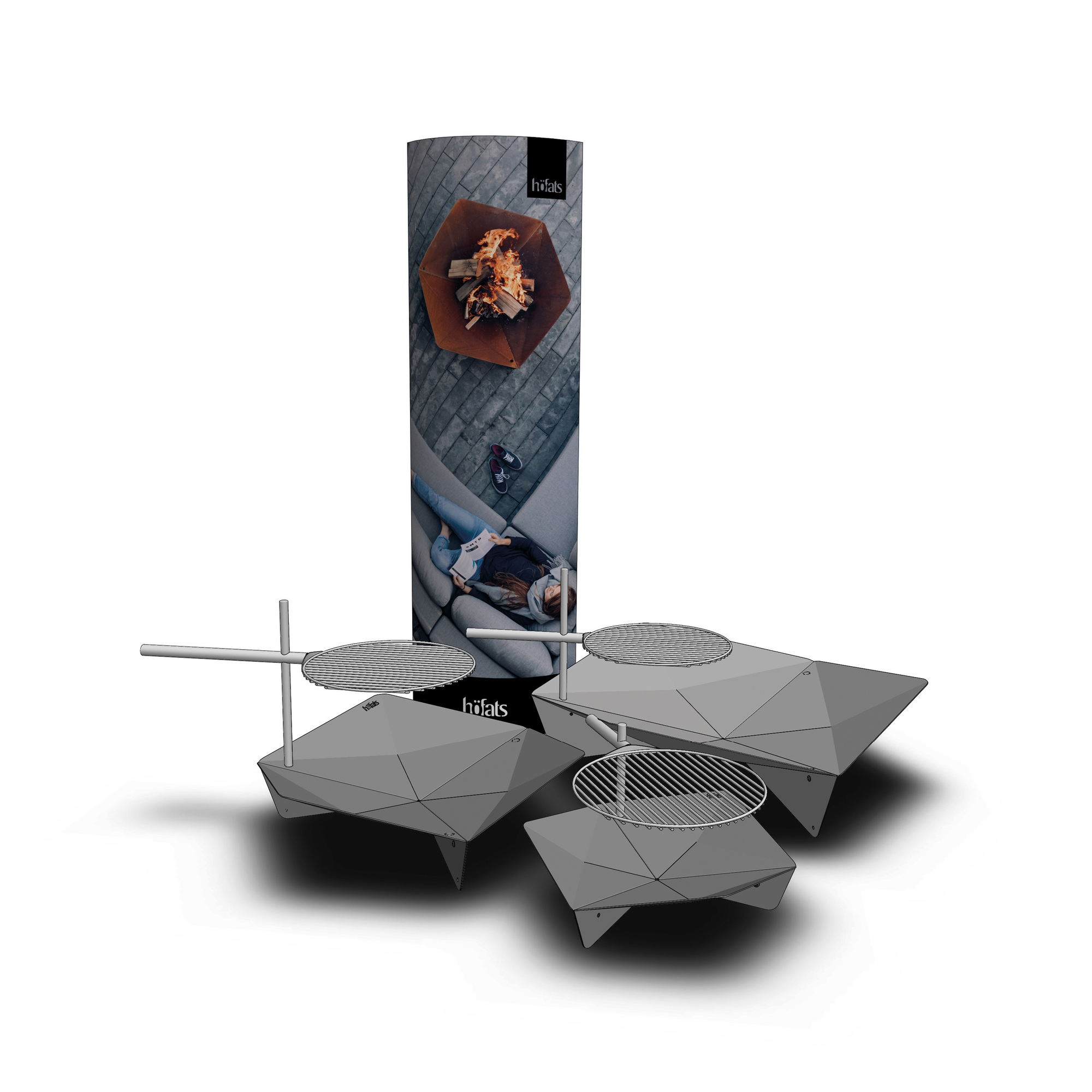 Triple Feuerschale Hofats Einrichten Design De