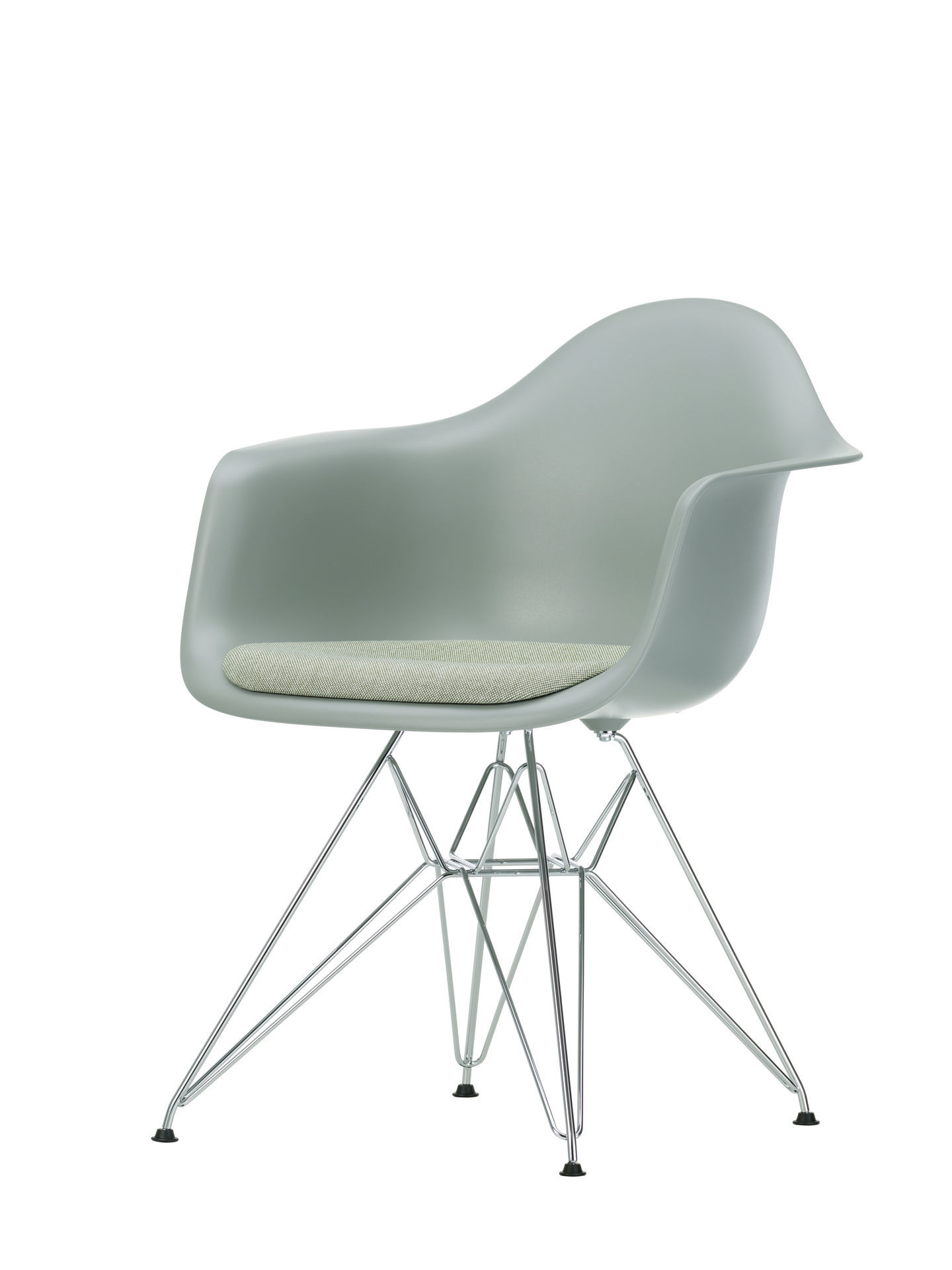 Eames Plastic Arm Chair DAR Stuhl mit Sitzpolster Vitra - einrichten