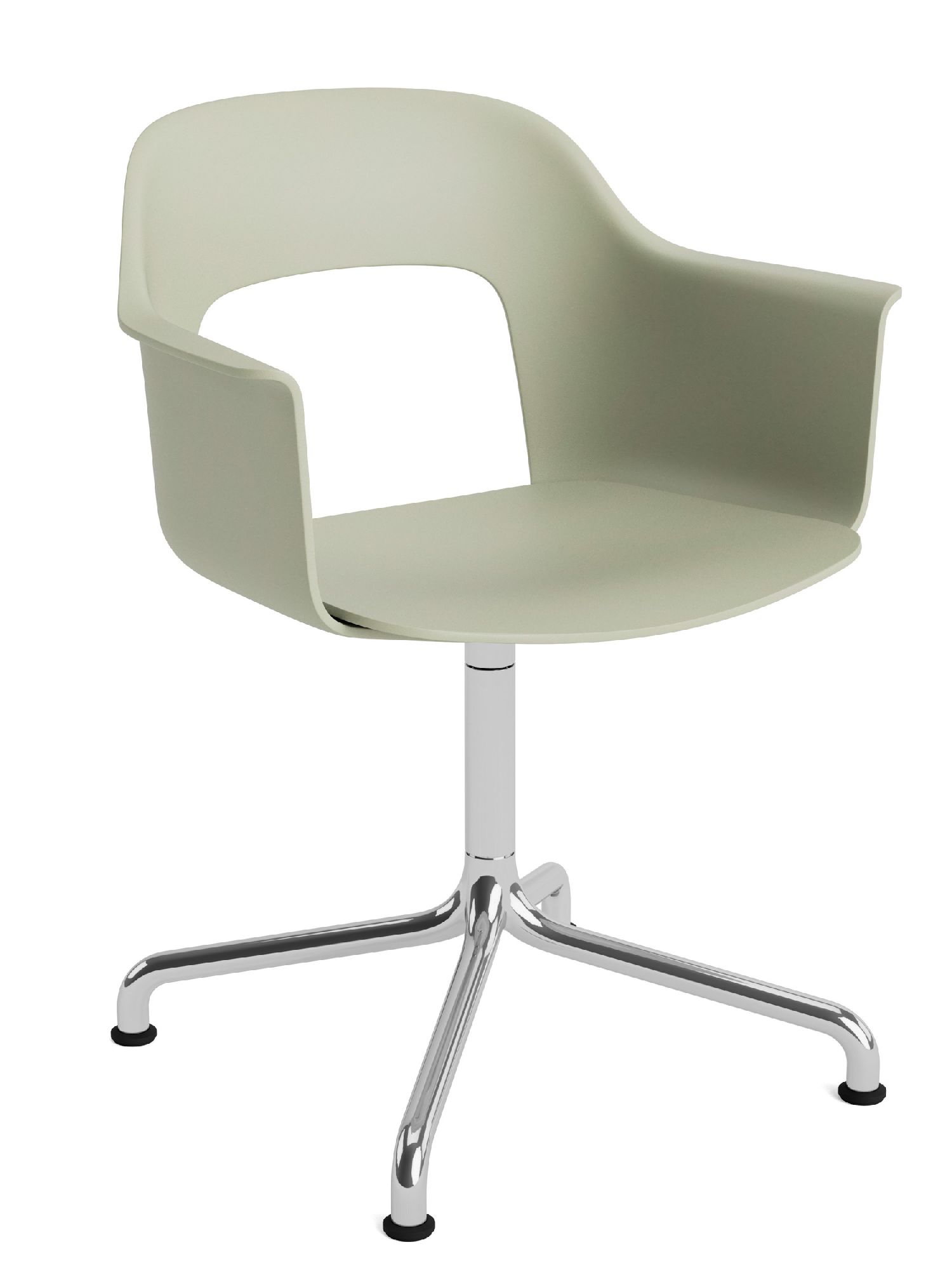 Layout Armchair 251 Armlehnstuhl 4-Sternfuß Drehfuß mit gebogenem Fußkreuz Hay