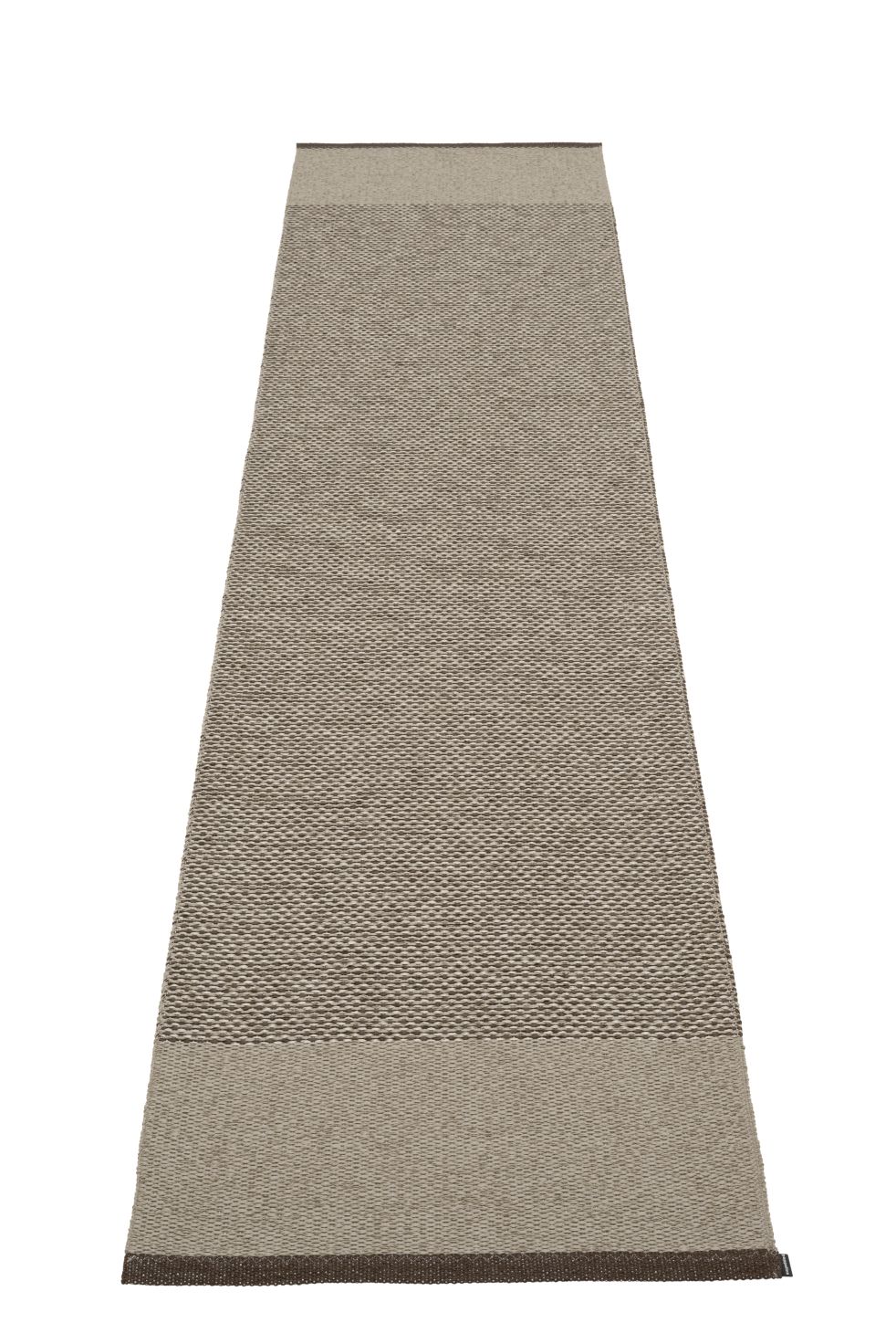 Pappelina Edit Teppich, 70x300 cm, in Beige und Braun, gewebter Küchenteppich.