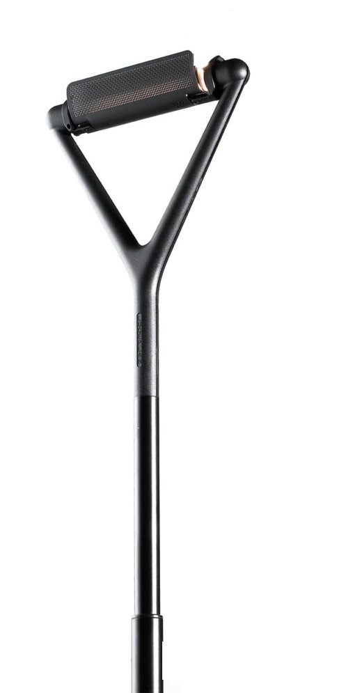 Schwarze D15 Lola Stehleuchte von Luceplan, moderne Bodenleuchte für Wohnzimmer und Büro.