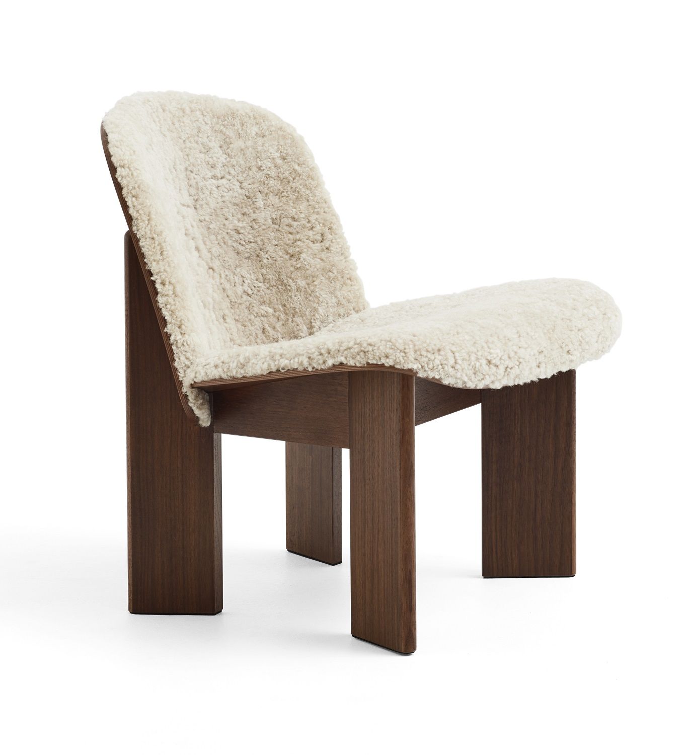 Chisel Lounge Chair Sessel mit Vollpolsterung und Holzgestell, moderner Design Sessel für Wohnzimmer.