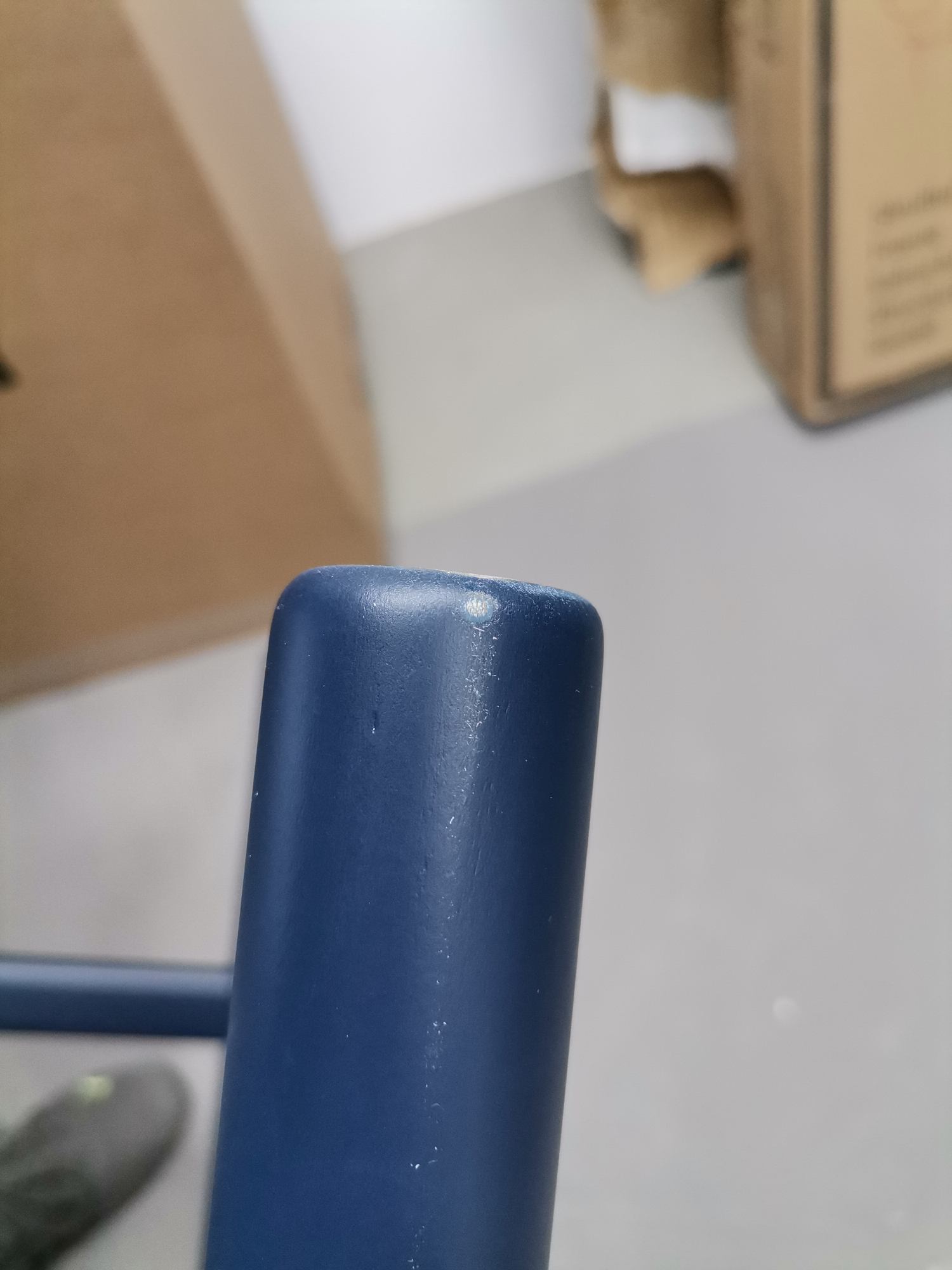 CH53 Hocker BLAU CHS Carl Hansen & Søn MÄNGELEXEMPLAR