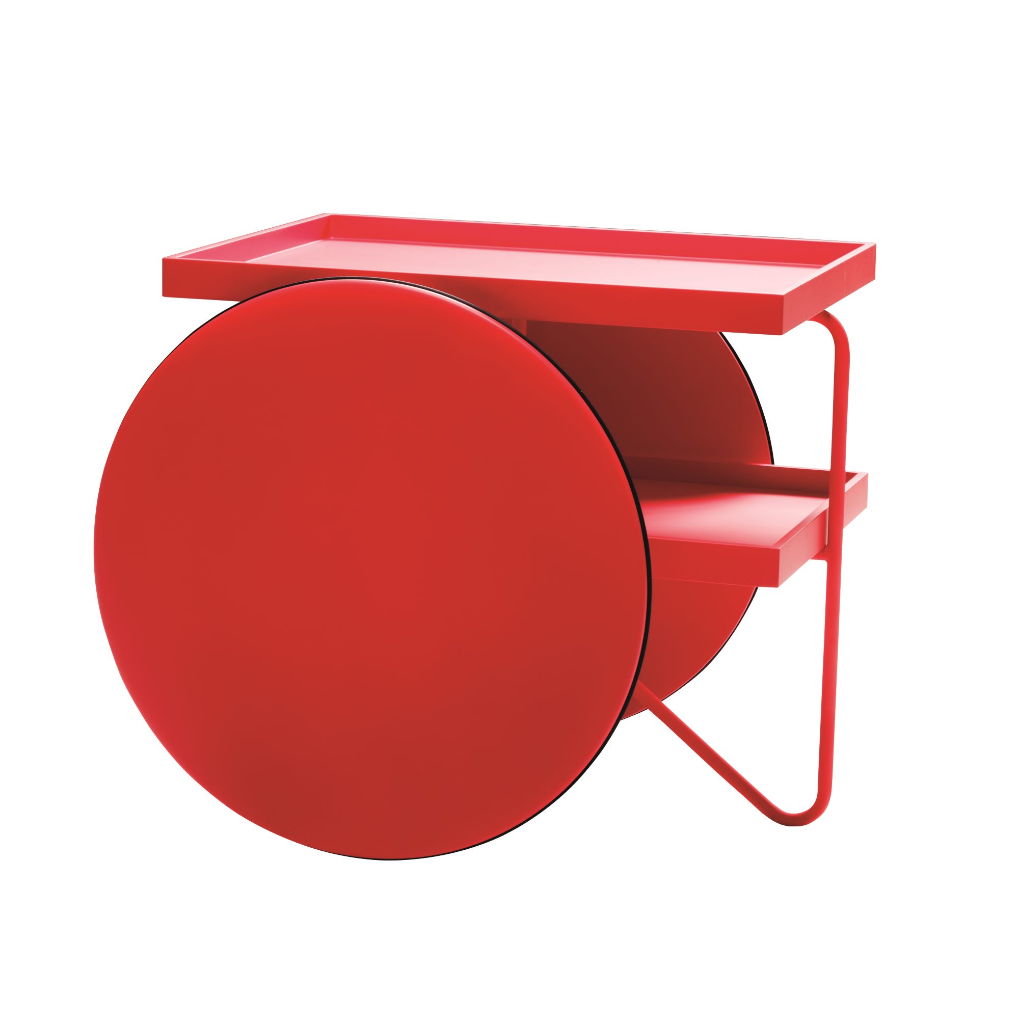 Rot lackiert / MDF rot lackiert