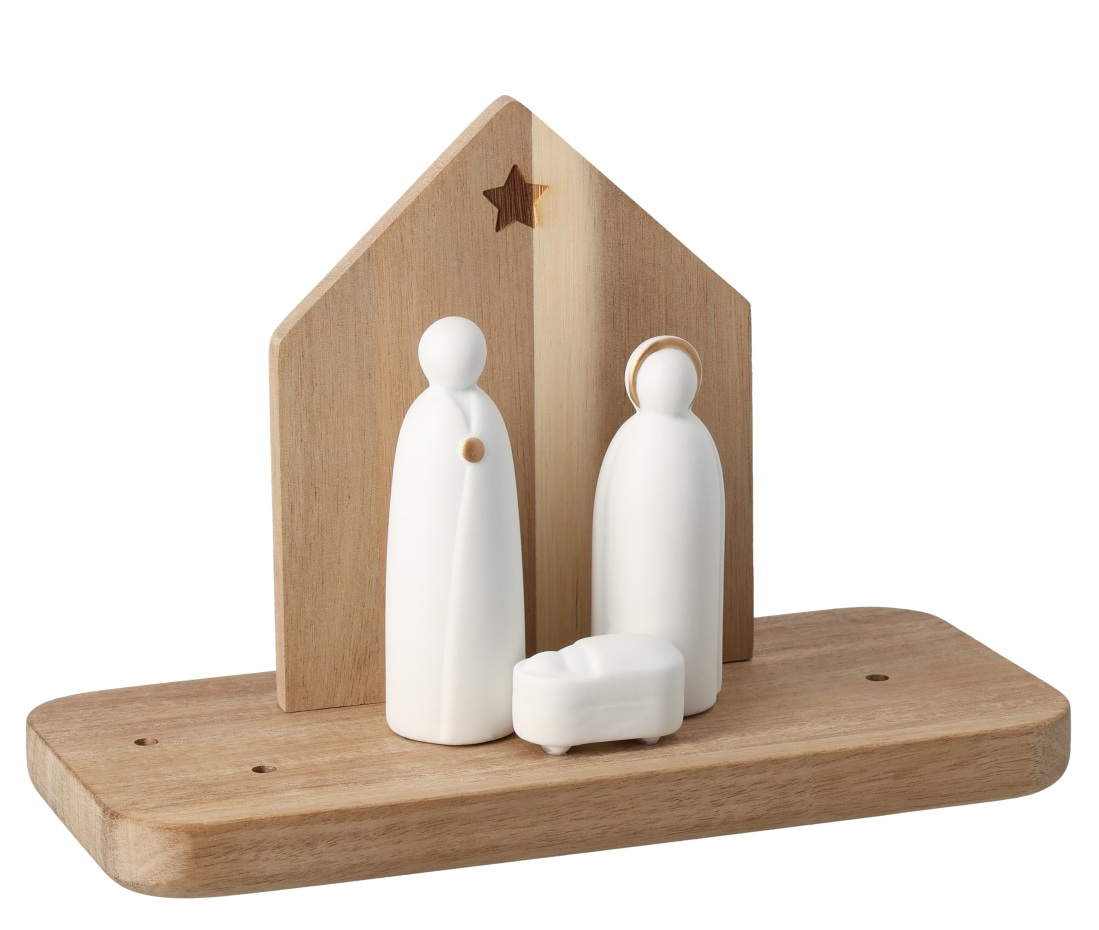 Weihnachtslandschaft Krippe Räder