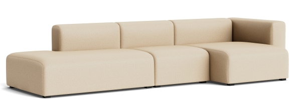 Mags Sofa 3-Sitzer Combination 4 mit Armlehne rechts Hay Stoff Hallingdal 220