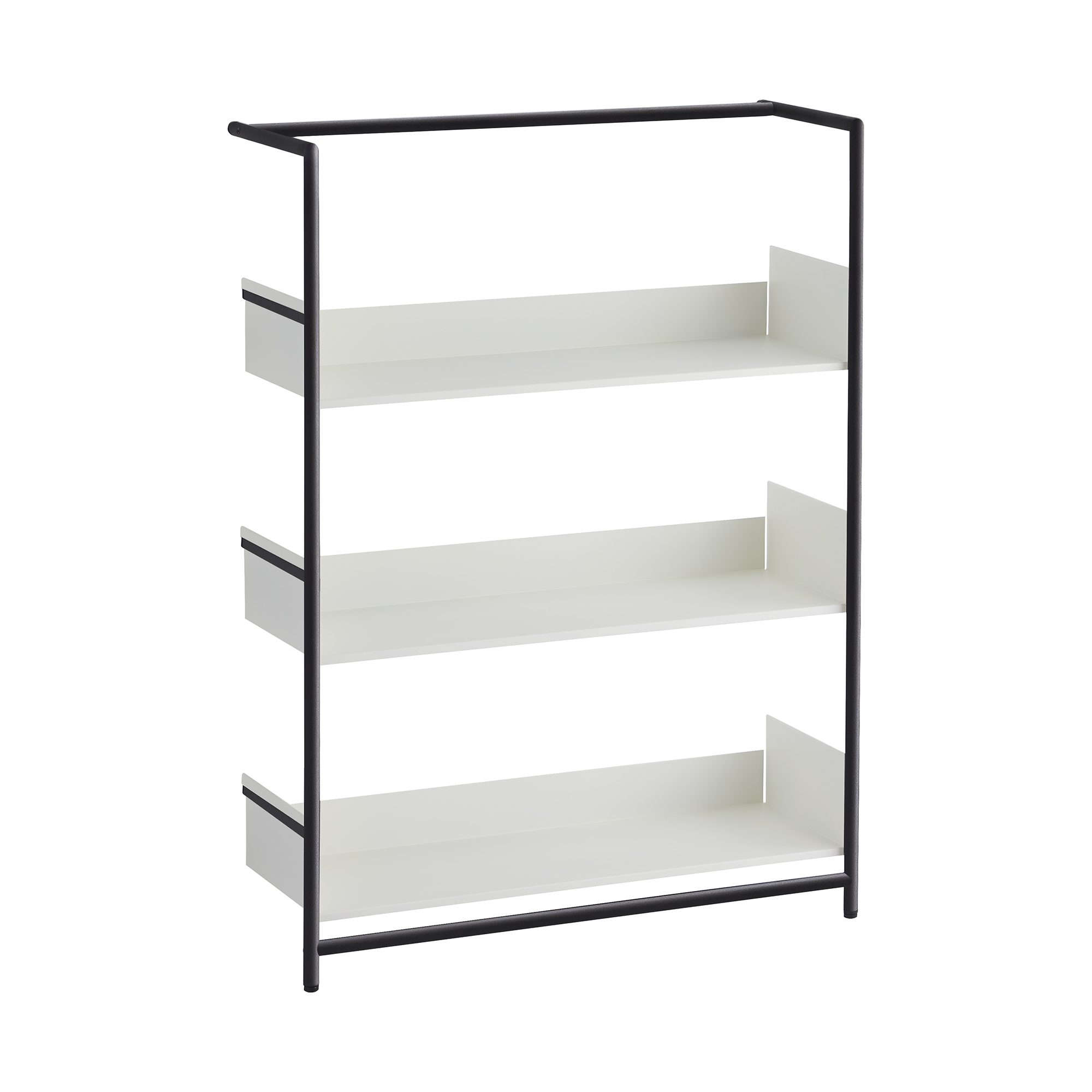 Pool 110 Anlehnregal Mox Gestell schwarz Tablaren weiß