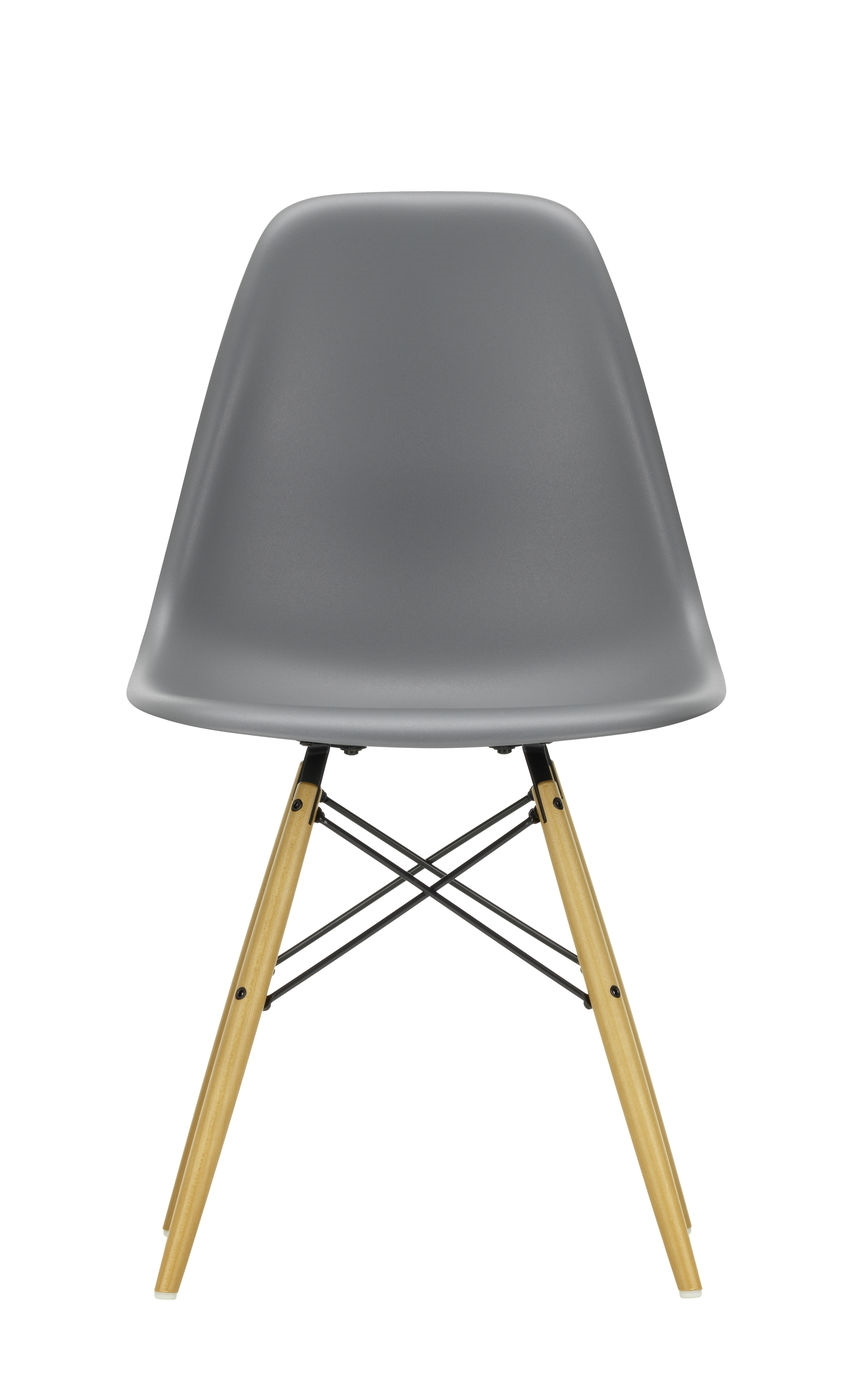 Eames Plastic Side Chair DSW Vitra Ahorn gelblich-Granitgrau