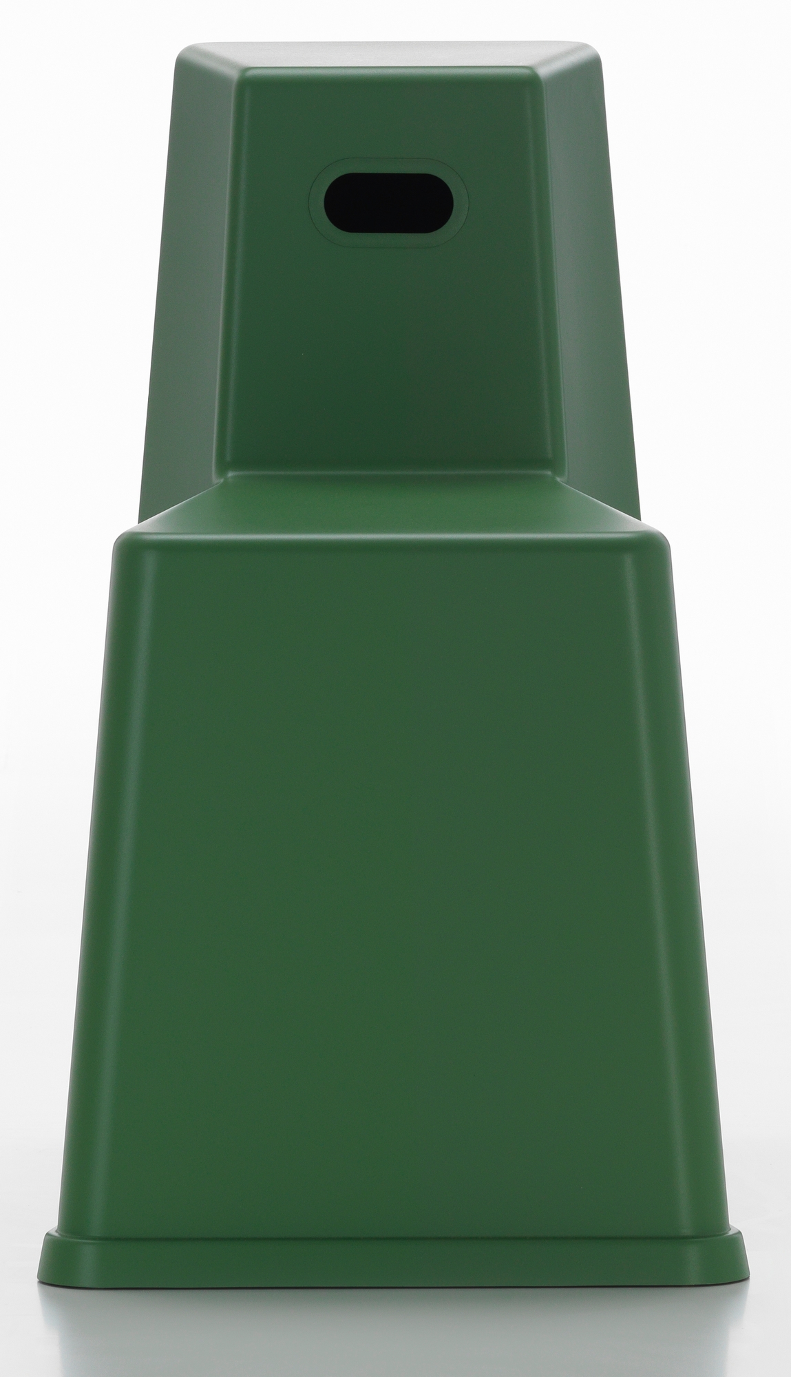Vitra Stool Tool in Industriegrün: Moderner Hocker / Beistelltisch mit Griffloch.