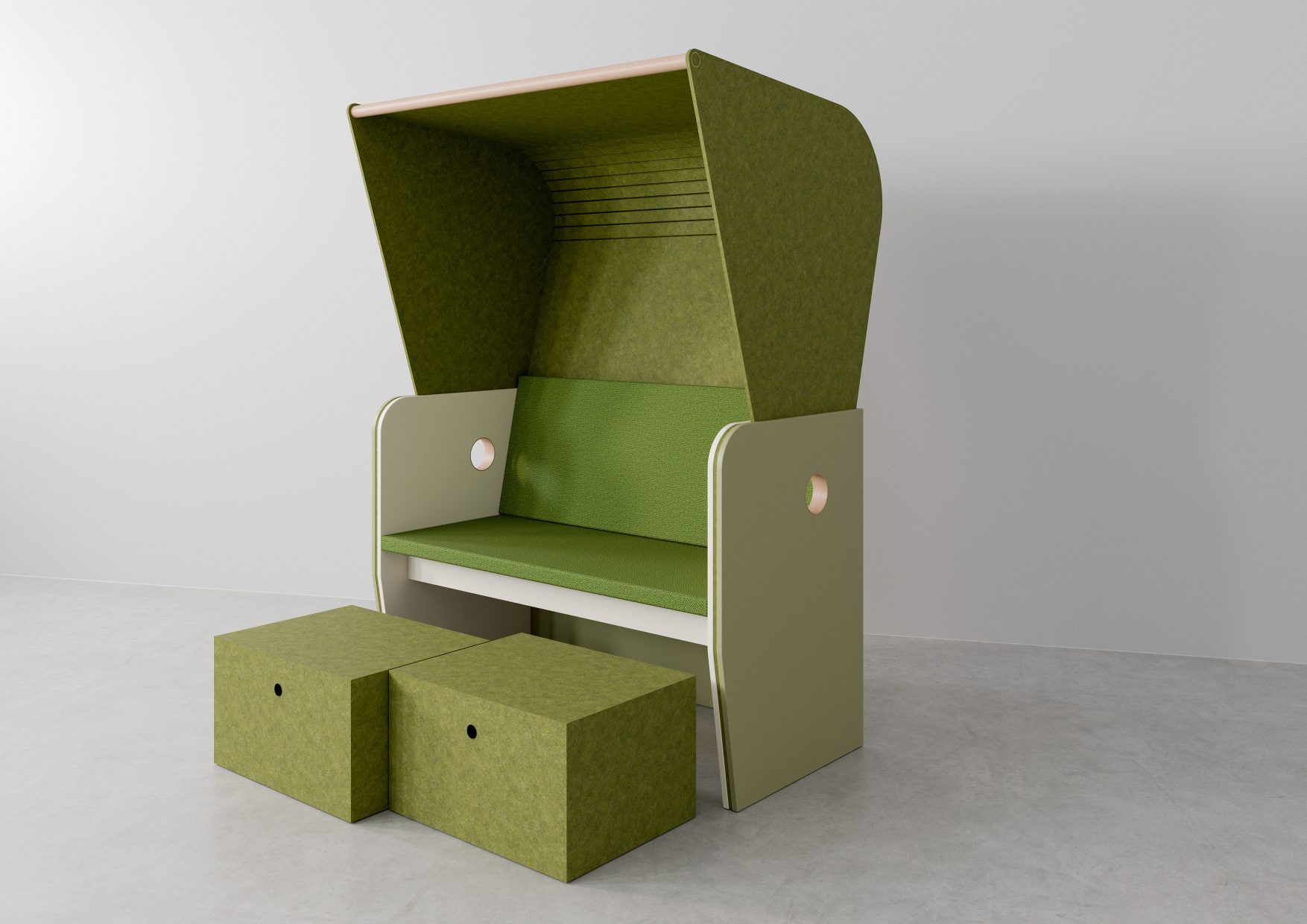 Baltic Strandkorb Besprechungs-/ Rückzugsplatz Palmberg