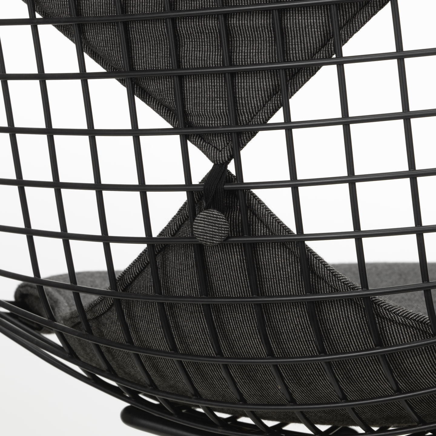 DKR-2 Wire Chair Stuhl mit Sitz und Rückenpolster Vitra