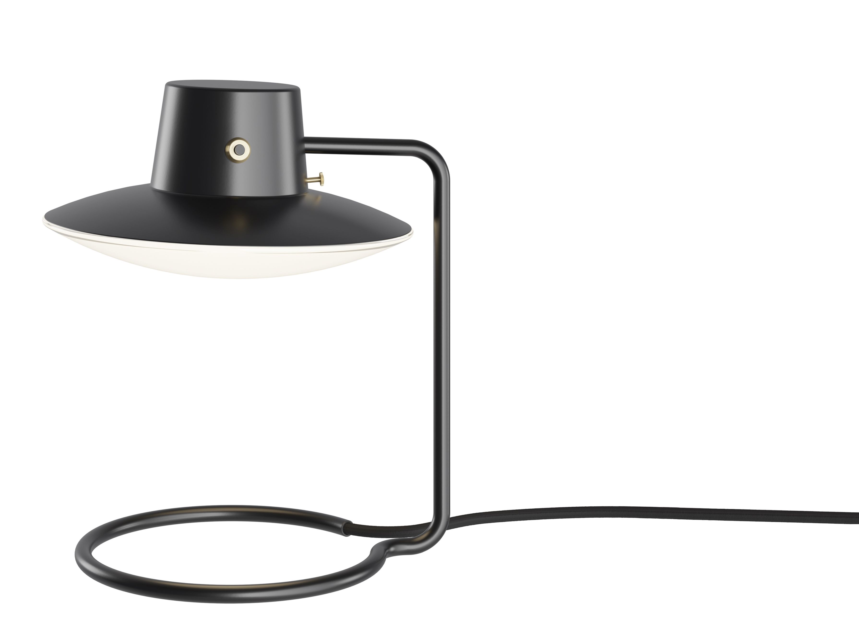 AJ Oxford 280 Tischleuchte Louis Poulsen Metall schwarz / Opal Glas