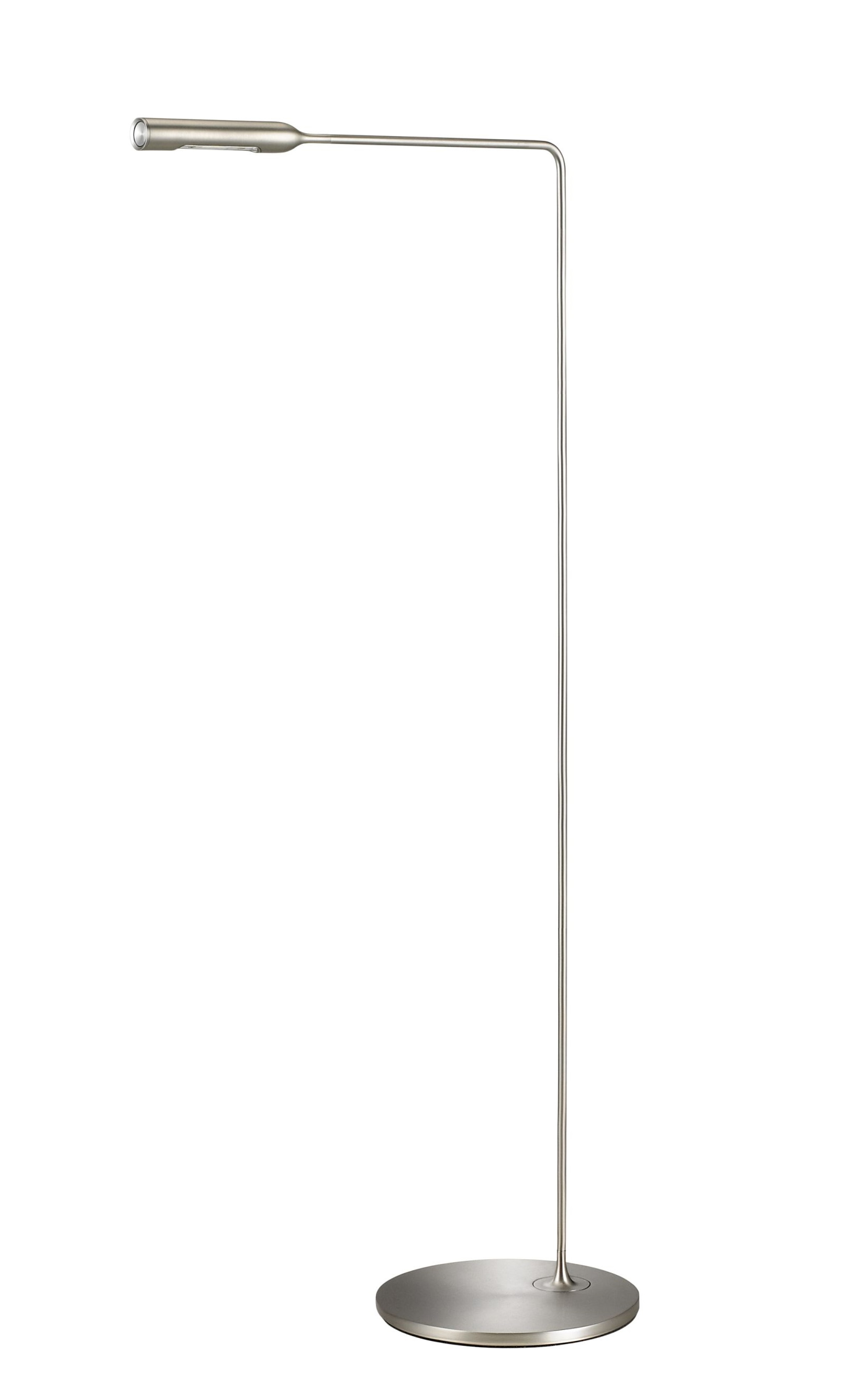 Flo Lounge Stehleuchte Nickel gebürstet Lumina