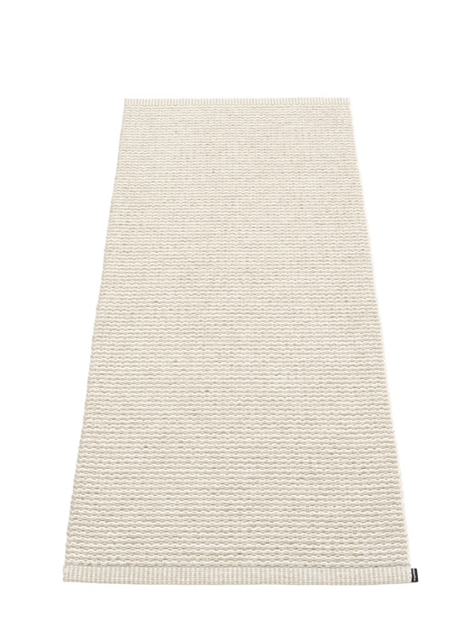 Beiger Pappelina Teppich "Mono" aus Kunststoff, Größe 60x150 cm, für Innenräume.