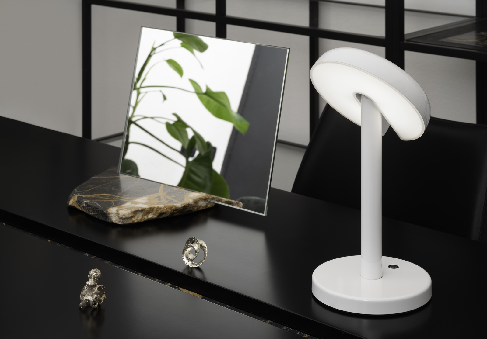 Cabriolette Tischleuchte schwarz Martinelli Luce