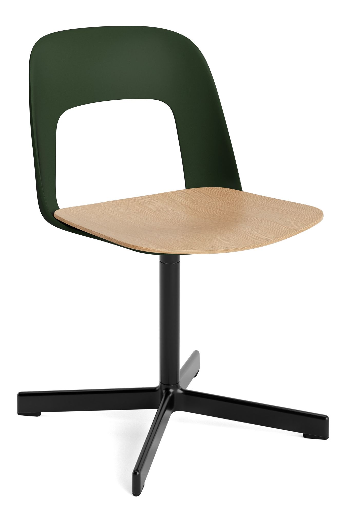 Layout Side Chair 132 4-Stern Drehfuß Stuhl Hay