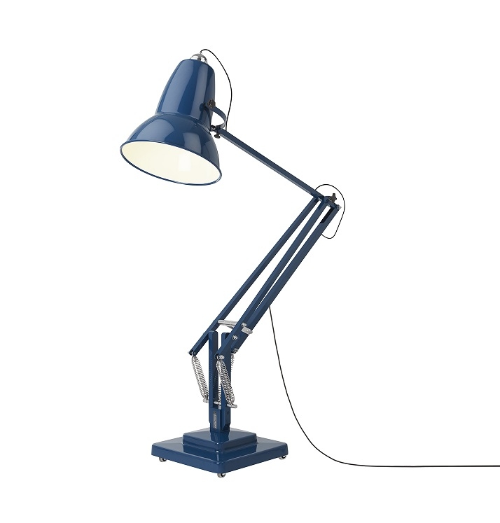 Original 1227 Giant Floor Lamp Stehleuchte Indoor Anglepoise Marine blau