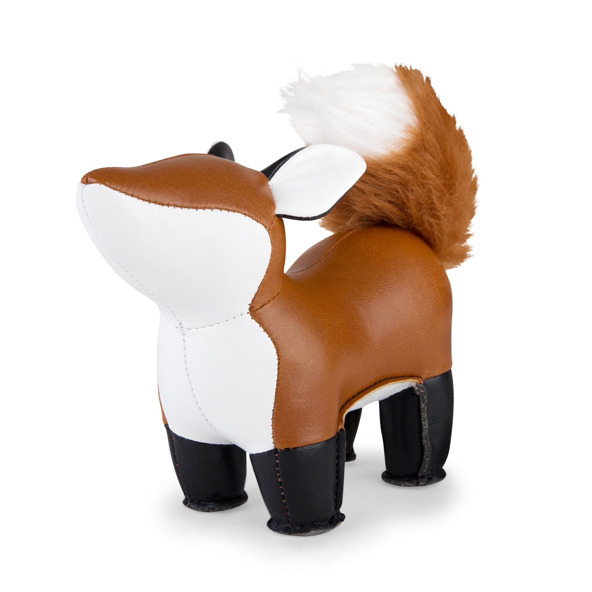 Briefbeschwerer Fuchs Furi von Züny: Dekorative Figur in Tan und Weiß, ideal als Papiergewicht.