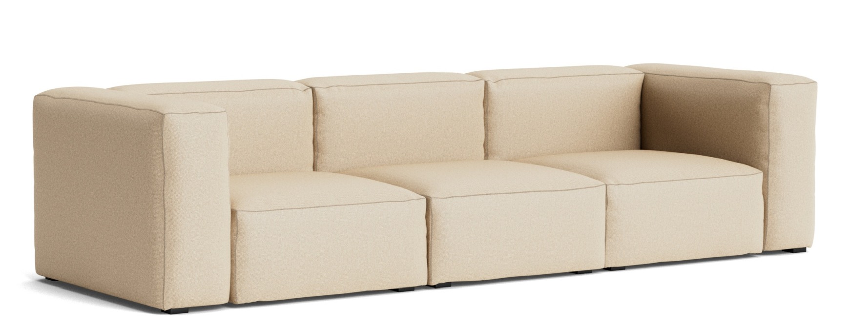 Mags Soft Sofa 3-Sitzer Combination 1 Hay Stoff Hallingdal 220 mit Beige Stich