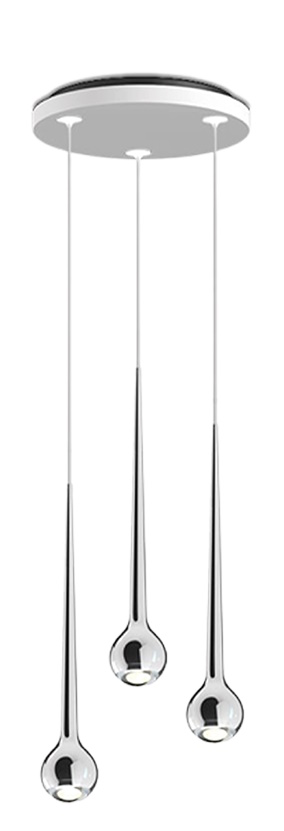 Falling Sun Water Pendelleuchte Grau