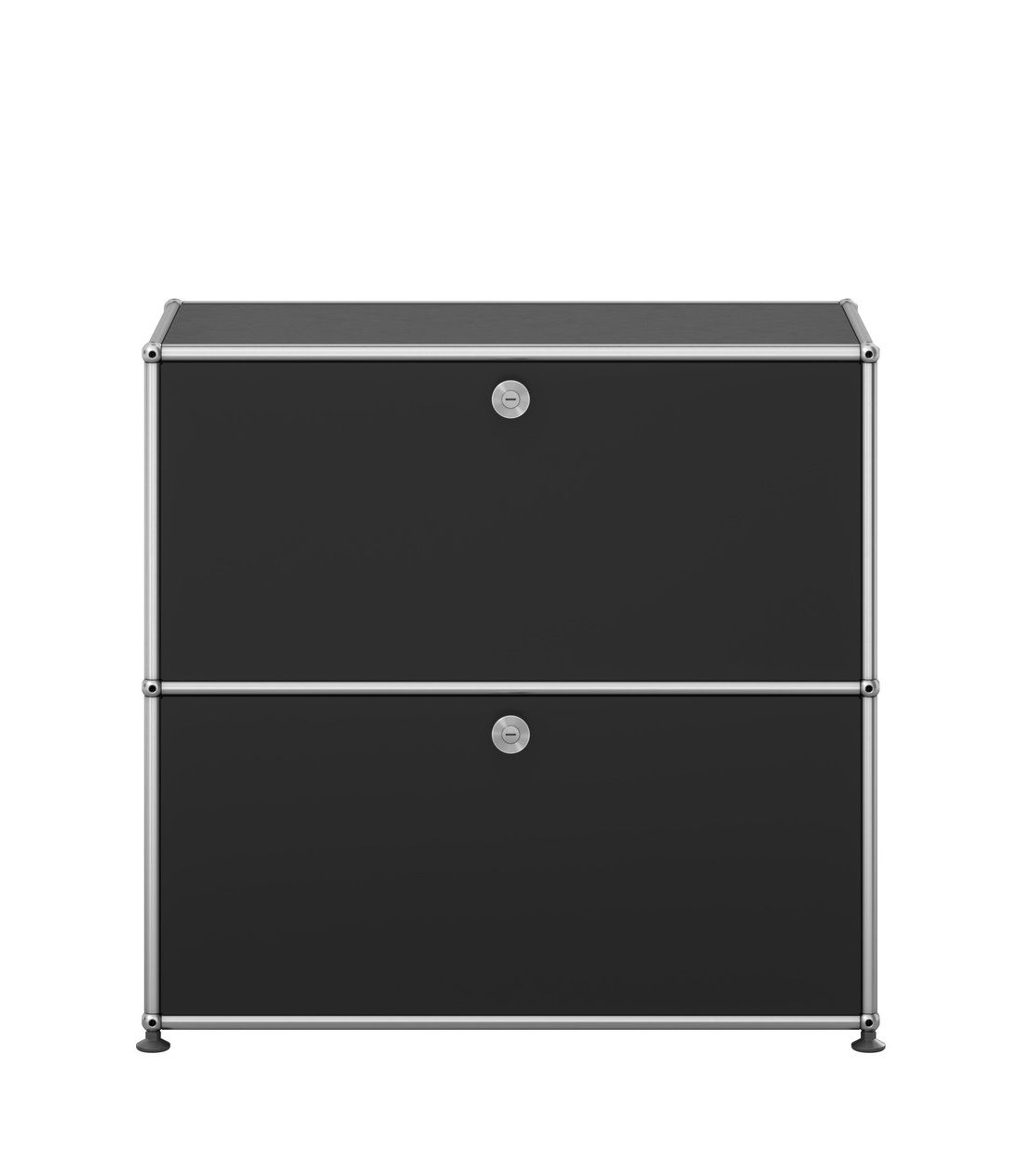 USM Haller Sideboard 2 Schubladen Graphitschwarz - FAST DELIVERY