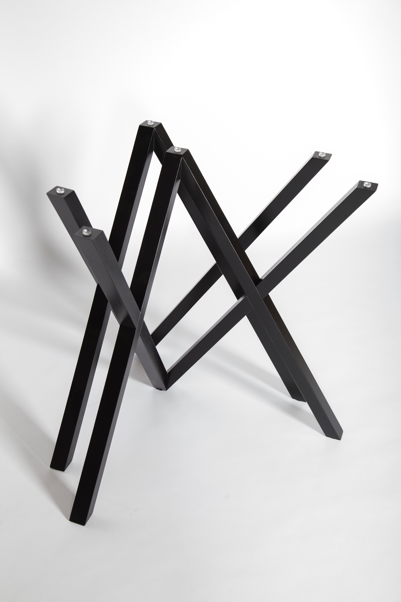 Schwarzes Mika Tischbeine Set von Hans Hansen, moderne Tischgestelle aus Metall für Esstische und mehr.