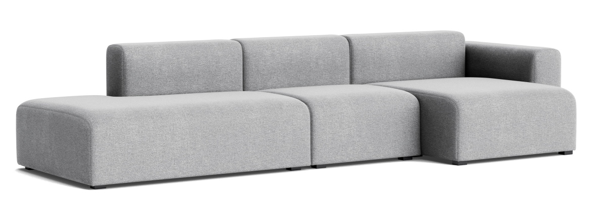 Mags Sofa 3-Sitzer Combination 4 Low Armrest mit Armlehne rechts Hay Stoff Hallingdal 130