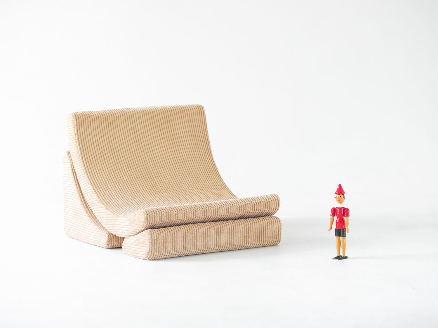 Mond Kindersessel Breitcord Brauner Zucker Wigiwama